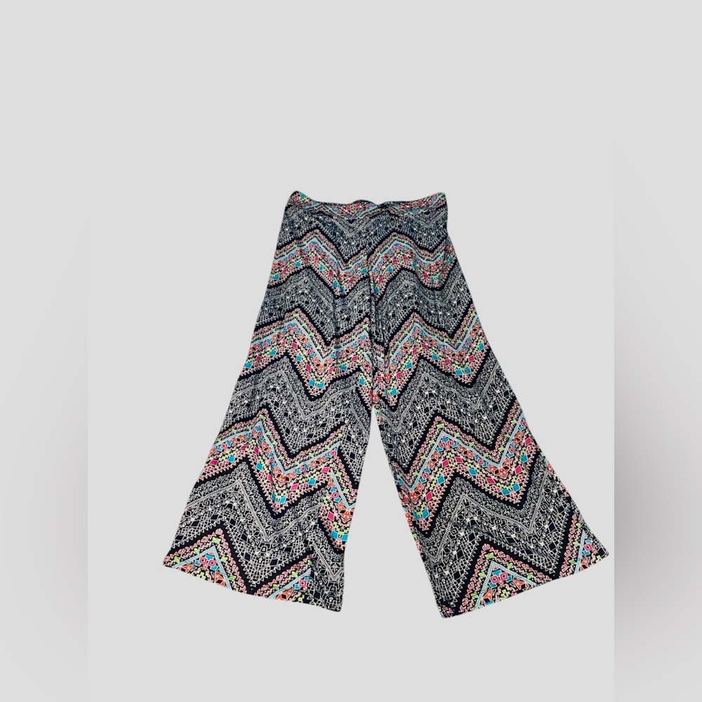 New Directions Petite Multicolor Chevron Print Pants - Picture 3 of 6